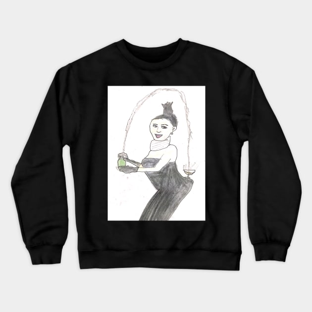 Kim Kardashian Art Crewneck Sweatshirt by SaifsArt